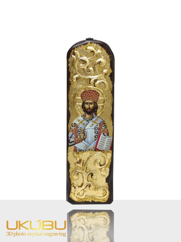 EICPLC 61374162c2dcf312731cf0ff - Icona Cristo Pantocratore in Legno Massello a forma di cupoletta