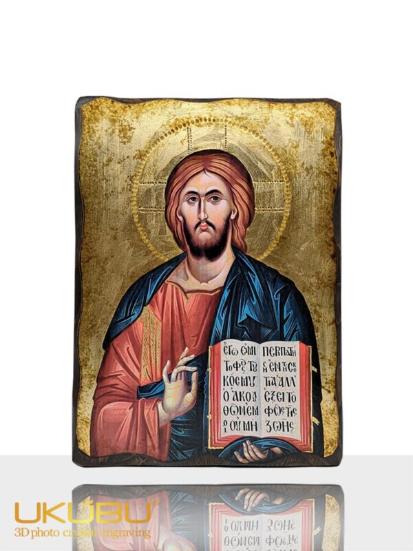 EICP 61791ebec2dc40f85da3c573 1 - Icona Cristo Pantocratore in Legno Massello