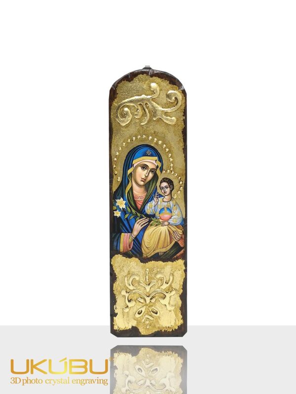 EIMDDLC2 613748f2c2dcf312731cf10f 1 - Icona Madre di Dio mod.2 in Legno Massello a forma di cupoletta