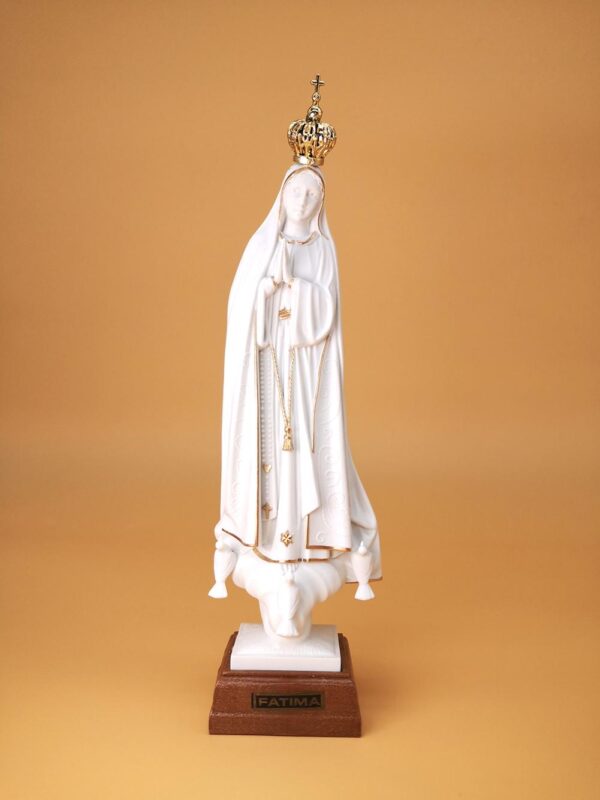 F13013BG 6278f821c2dc1e46e557d0d7 - Statua Madonna di Fatima colore bianco 23 cm