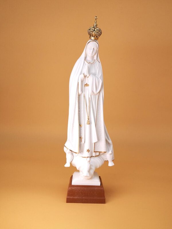 F13014BG 627a17e1c2dcfc2e48e8572b - Statua Madonna di Fatima colore bianco 28 cm