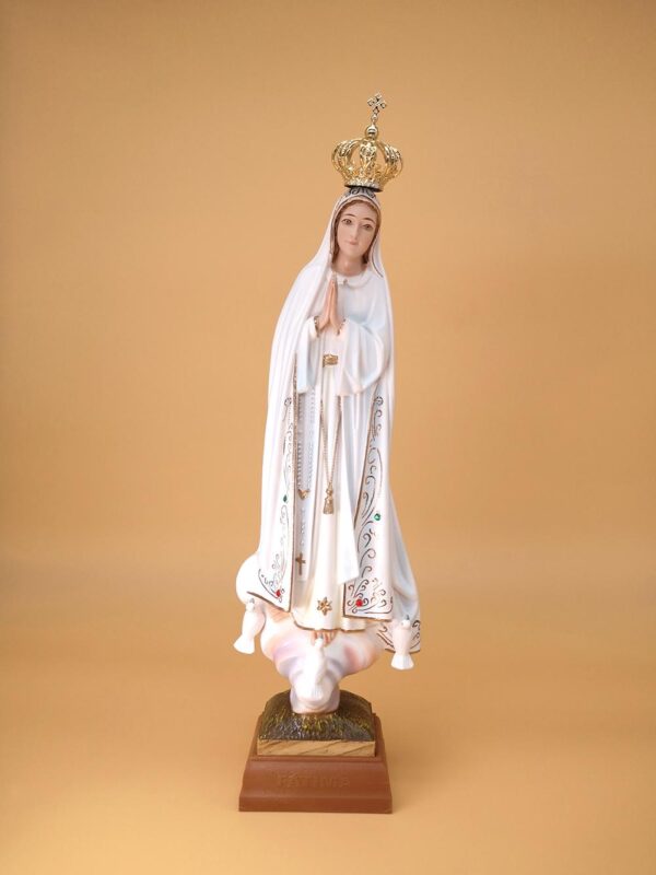 F13153 6278e8c2c2dc1e46e557d0a2 - Statua Madonna di Fatima pittura classica 35 cm
