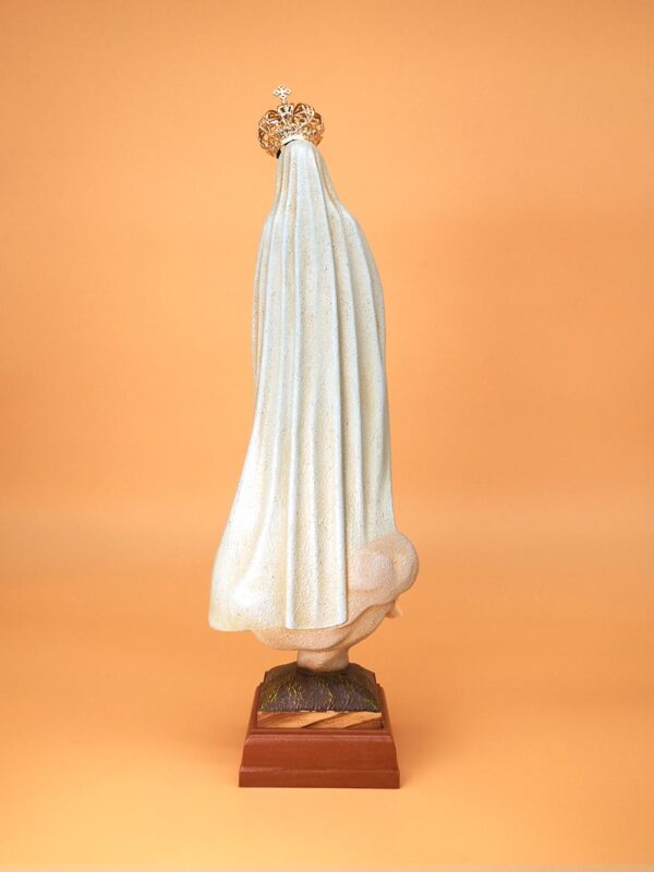 F13155G 6278f5fac2dc1e46e557d0d2 - Statua Madonna di Fatima pittura in granito 36 cm