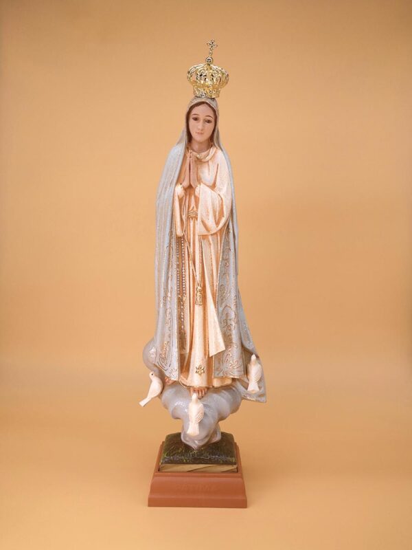 F13275GOC 6278f203c2dc1e46e557d0c7 - Statua Madonna di Fatima con occhi di cristallo pittura in granito 45 cm