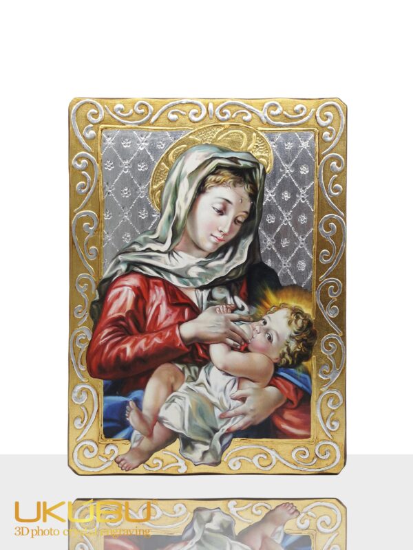 EIMDG2 63d79713c2dcbdd84e950e7e - Icona Madonna delle Grazie mod.2 in Legno Massello