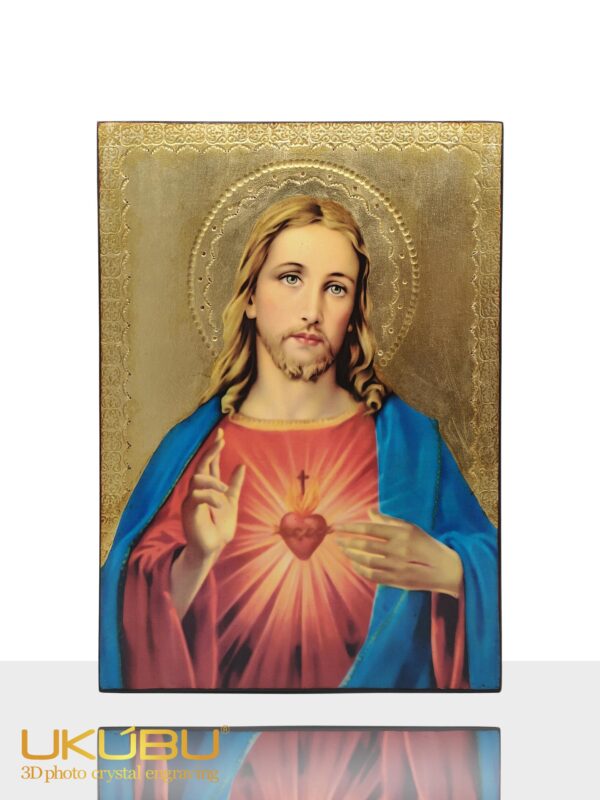 EISCDG 63d781d0c2dcbdd84e950e45 - Icona Sacro Cuore di Gesù in Legno di Pioppo