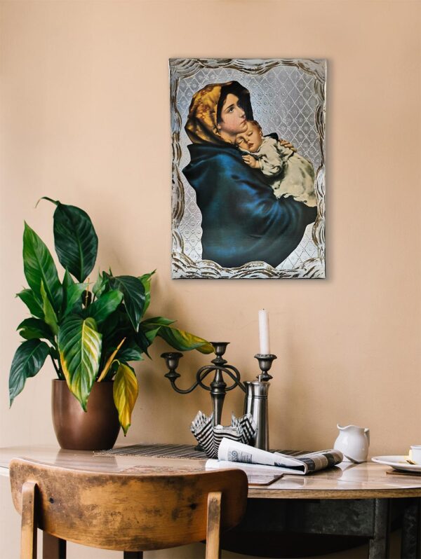 EQMDF 63e0bde1c2dc416e1fbdff09 - Quadro Madonna del Ferruzzi in Legno Massello