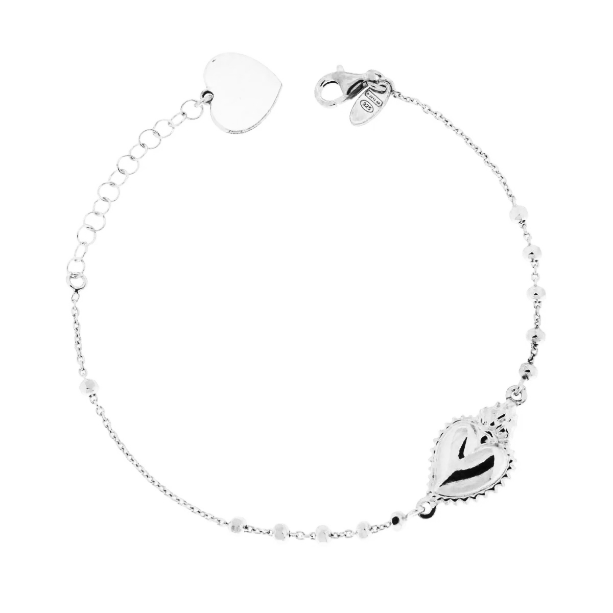 Bracciale Cuore Votivo in Argento