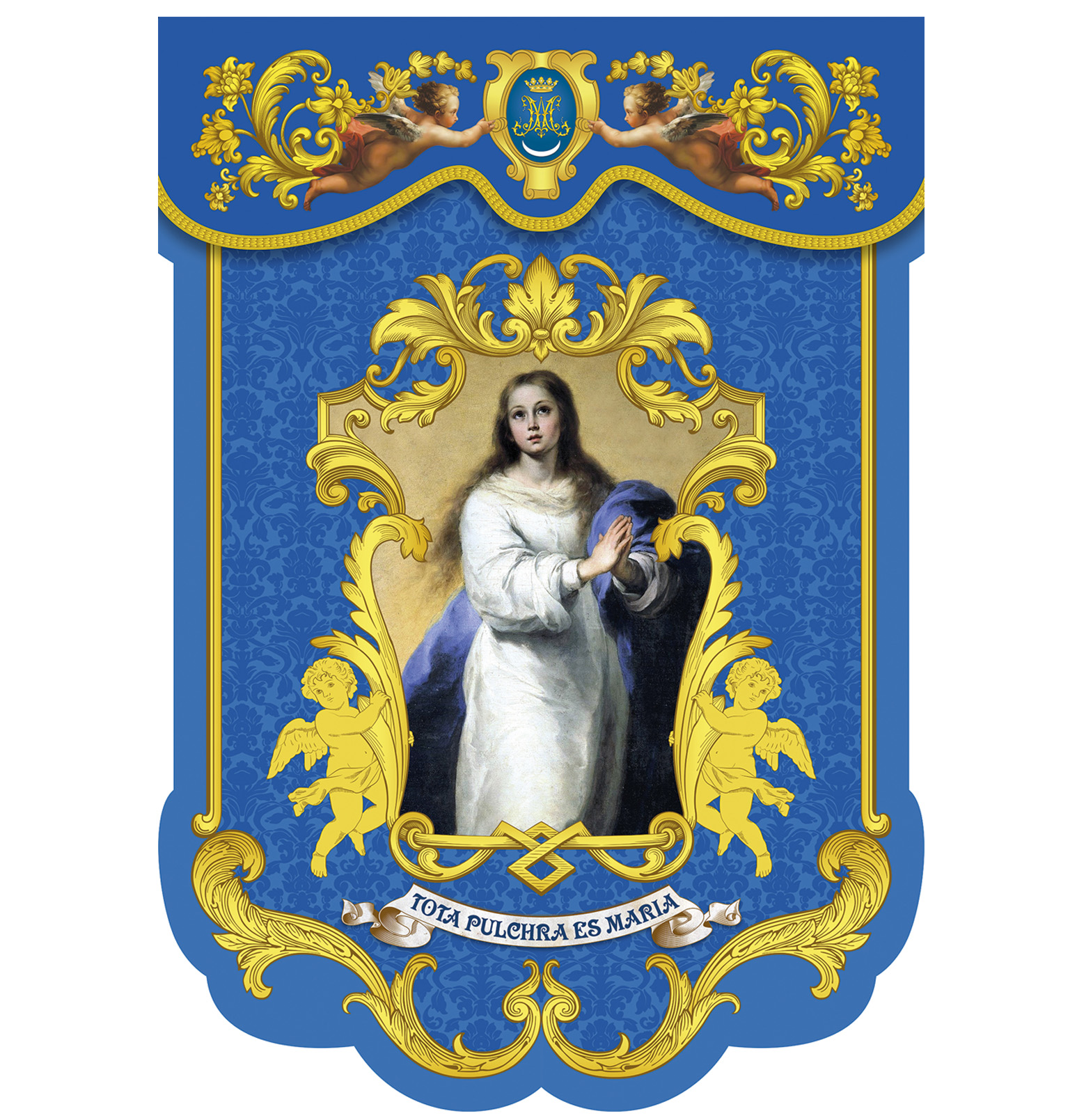 Drappo Bandiera Immacolata