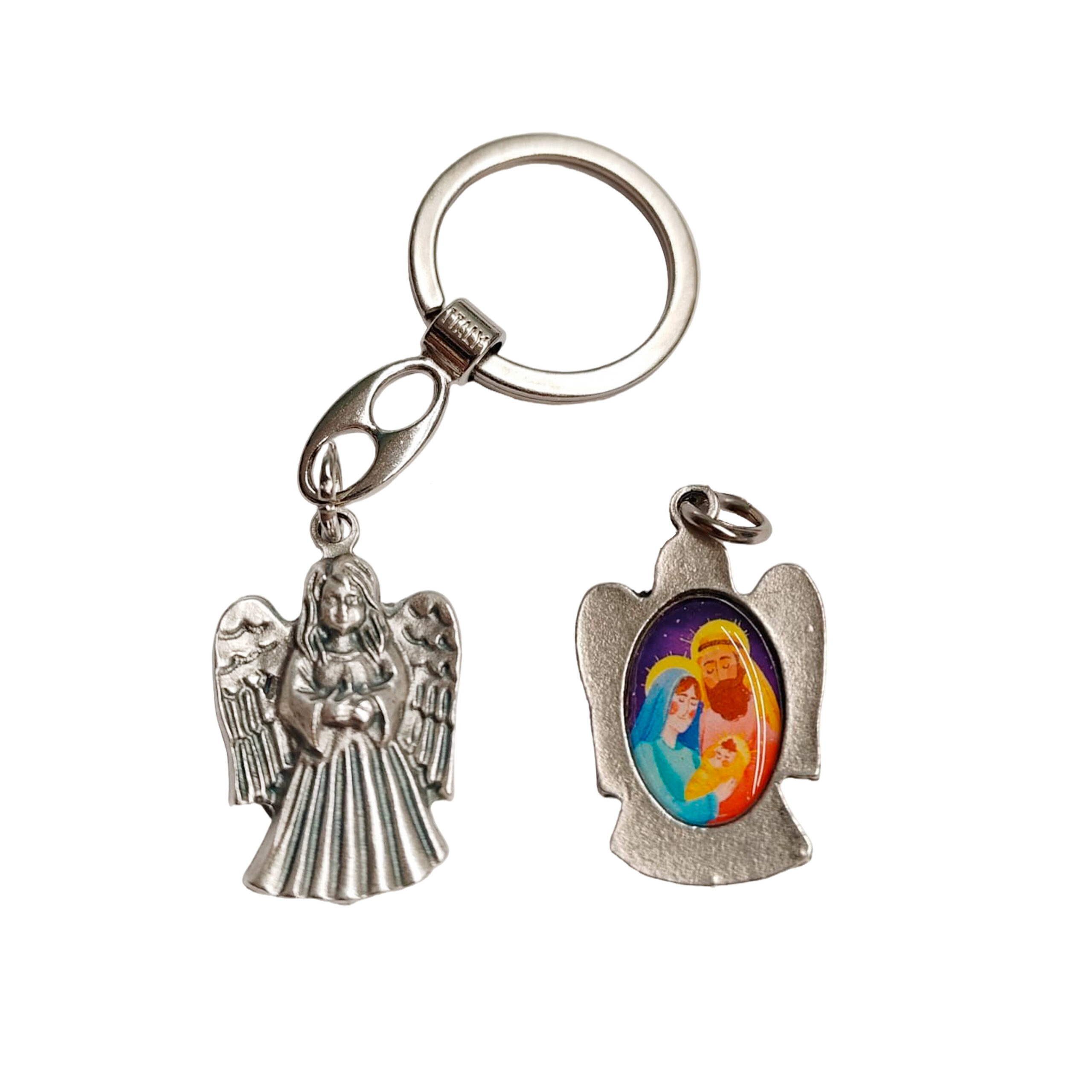 Lotto 12 PZ Portachiavi Angelo e Sacra Famiglia